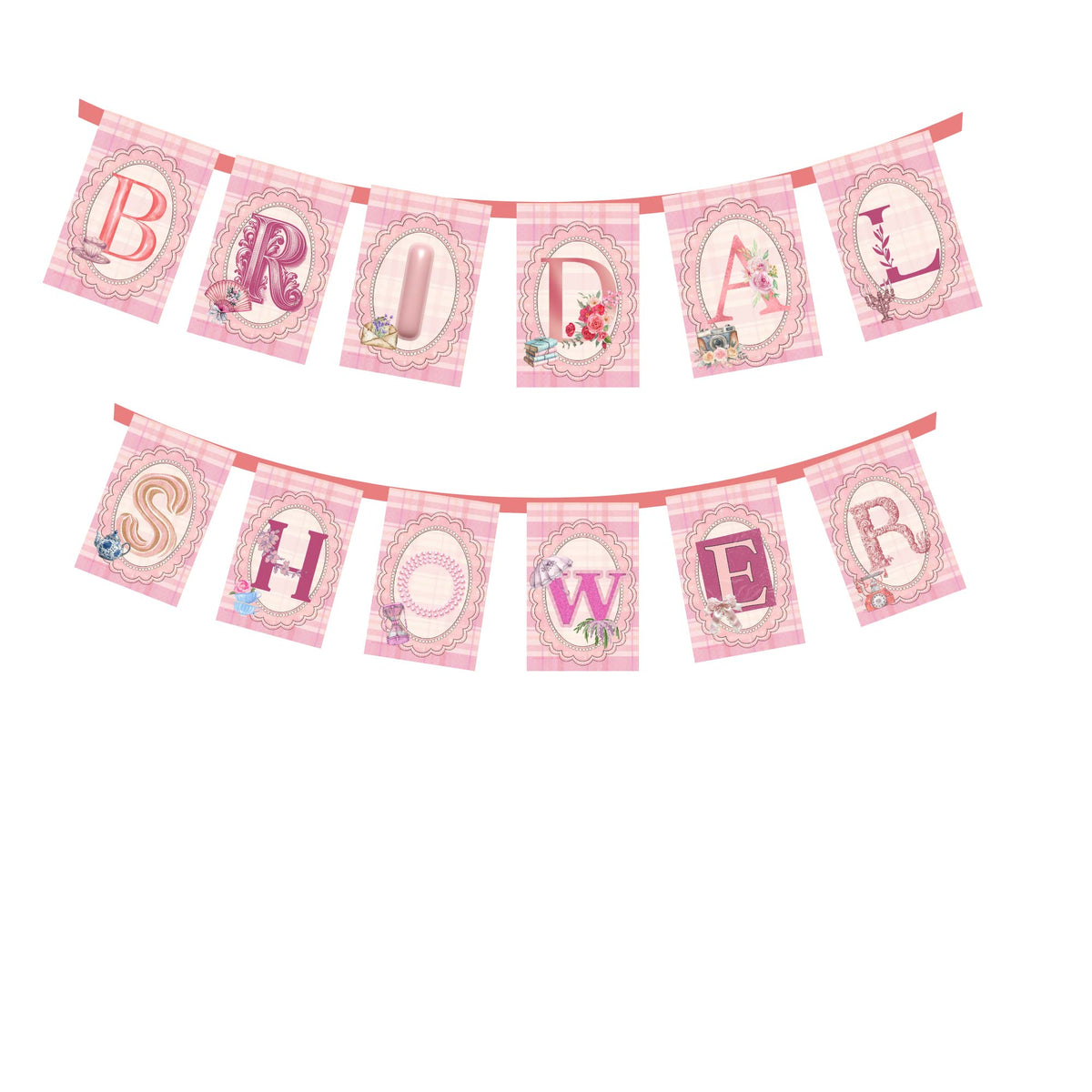 Premium Bridal Shower Banner (Vintage Theme)