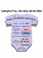 Baby Shower Cards (Romper Shape, Purple) - The Decor Cycle
