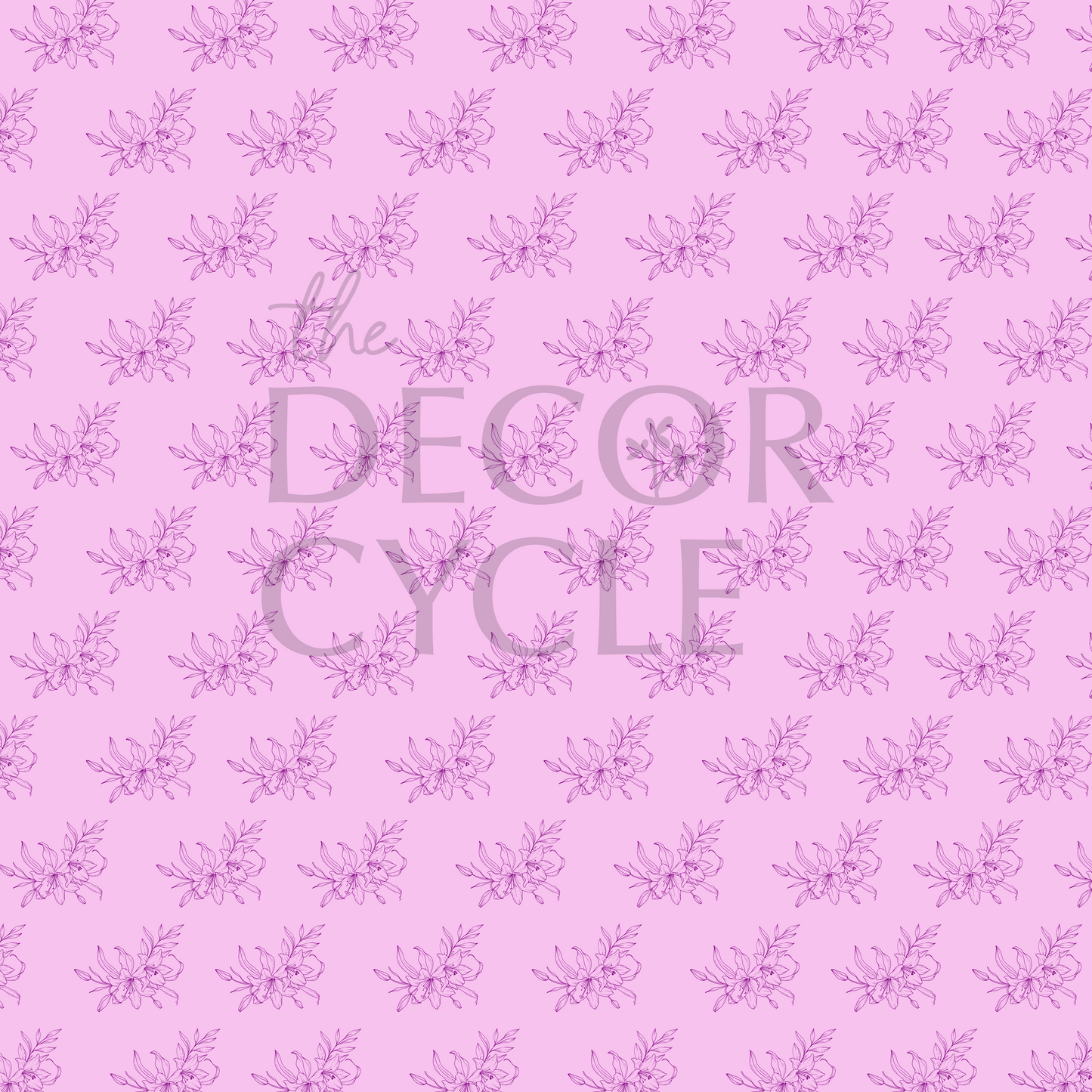 Purple Floral Floor Covering - The Decor Cycle