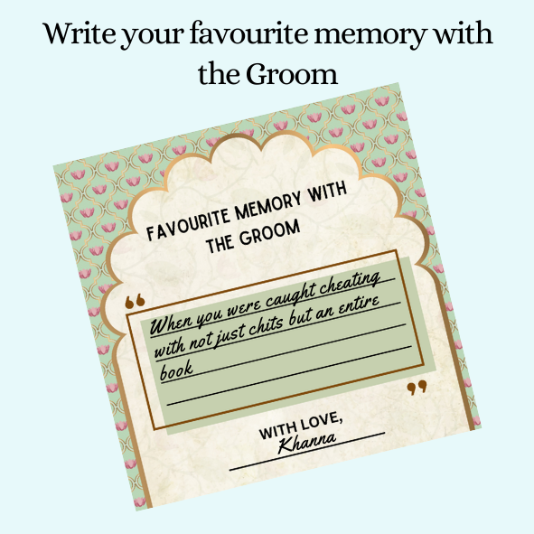 Favorite Memories with Groom - The Decor Cycle