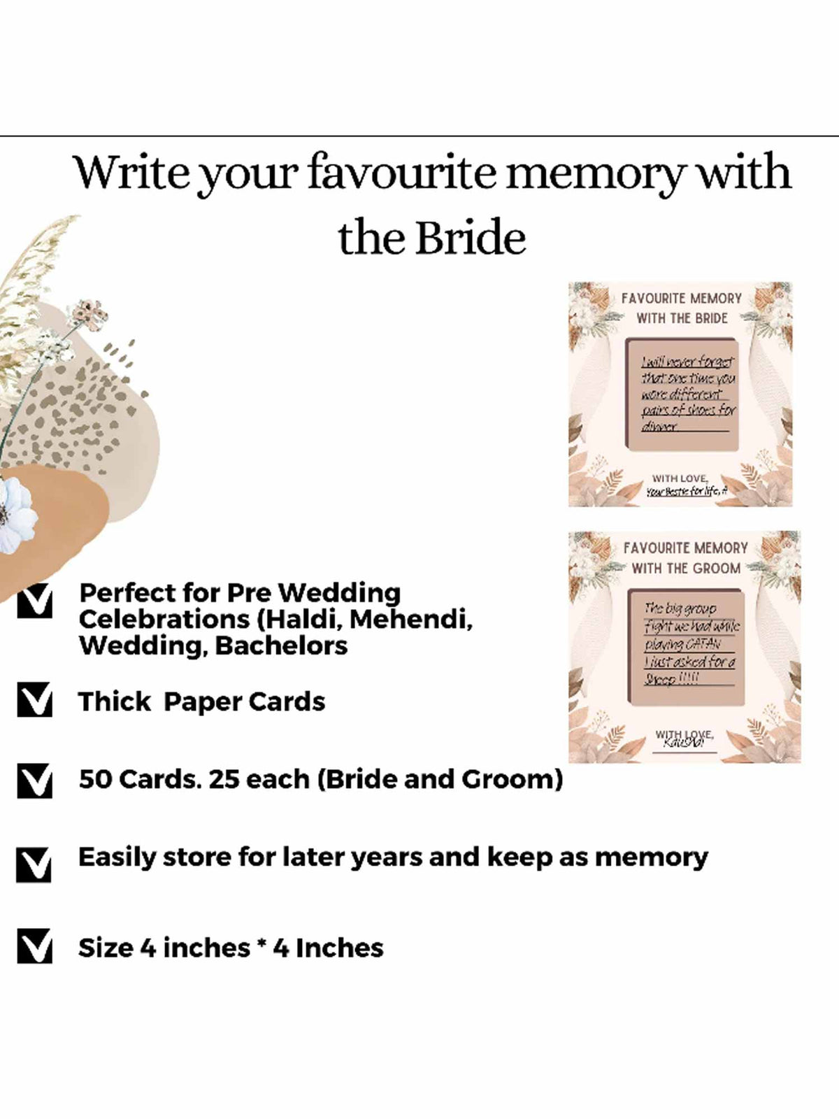 Favorite Memories with Bride and Groom, Boho Theme - The Decor Cycle