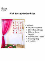 Pink Tassels Garland Set - The Decor Cycle