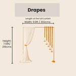 Off White Drape Georgette Material