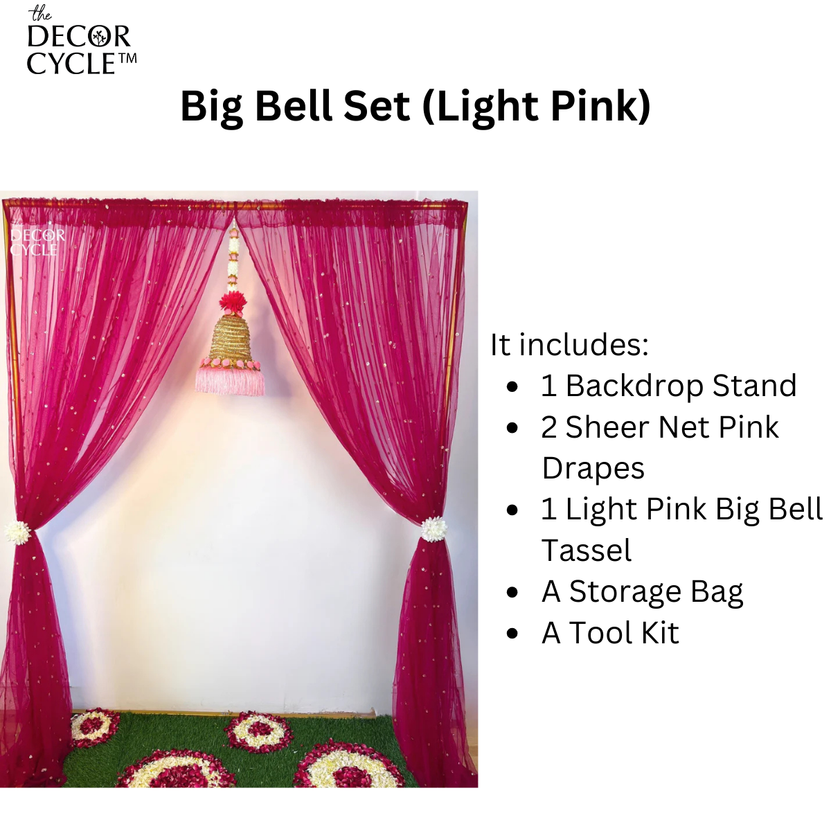 Big Bell Set (Light Pink) - The Decor Cycle