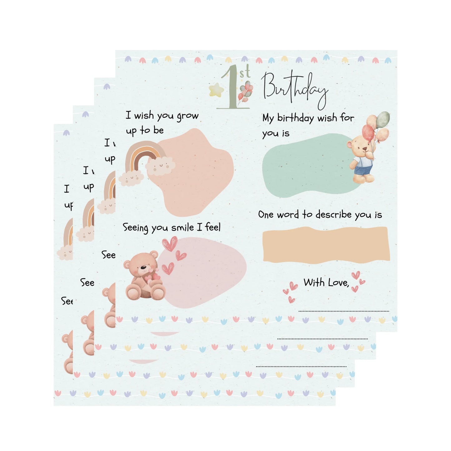 First Birthday Cards - The Decor Cycle