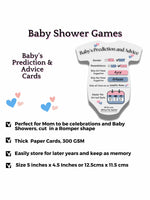 Baby Shower Cards (Romper Shape) - The Decor Cycle