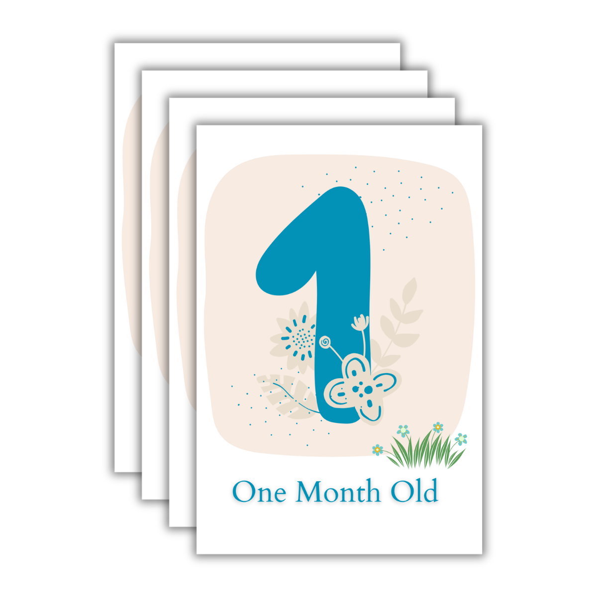 Baby Milestone Cards (Abstract)