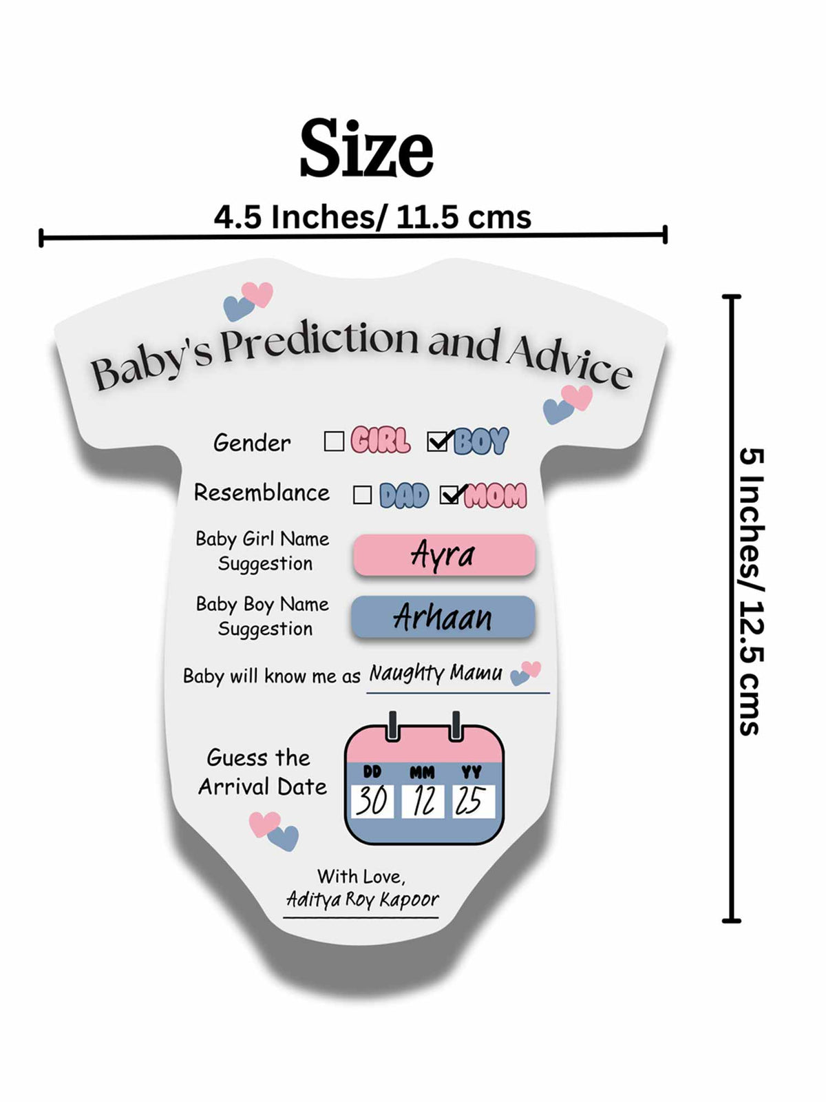 Baby Shower Cards (Romper Shape) - The Decor Cycle