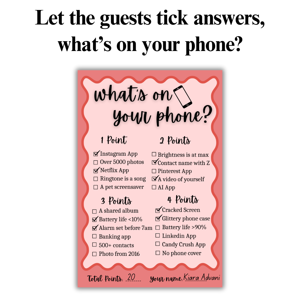 What's in your Phone