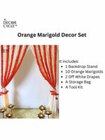 Orange Marigold Decor Set - The Decor Cycle