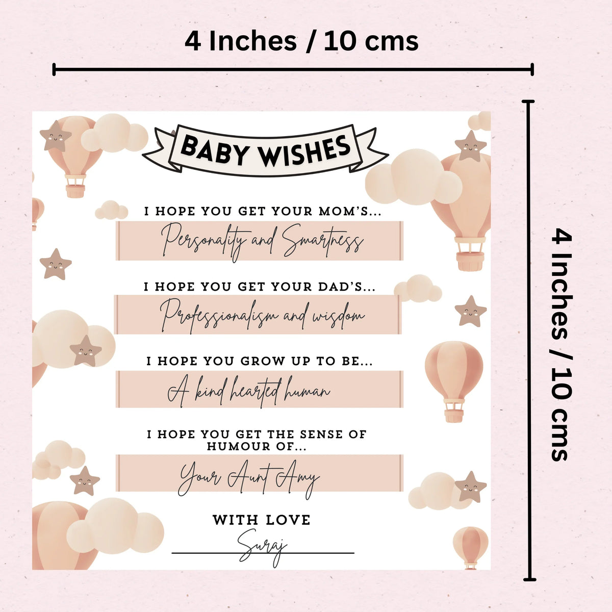 Baby Wishes Cards - The Decor Cycle