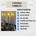Silver Tapered Candles