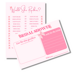 Bridal Shower Combo Cards (Bow Theme) - The Decor Cycle