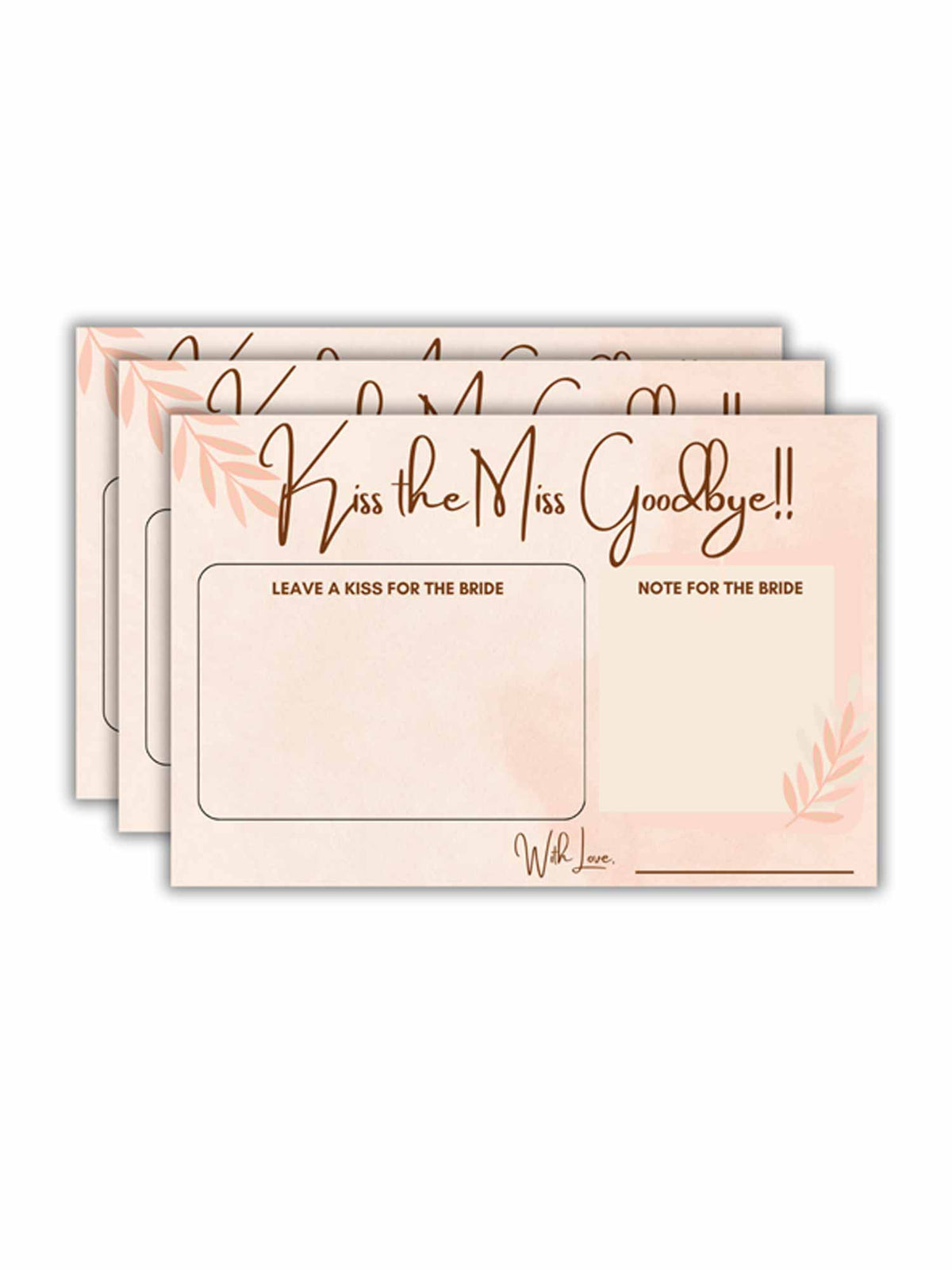 Kiss the Miss Goodbye Cards - The Decor Cycle