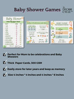 The Decor Cycle, 3 in 1 Games, Combo Offer, Baby Shower, Safari Theme - The Decor Cycle