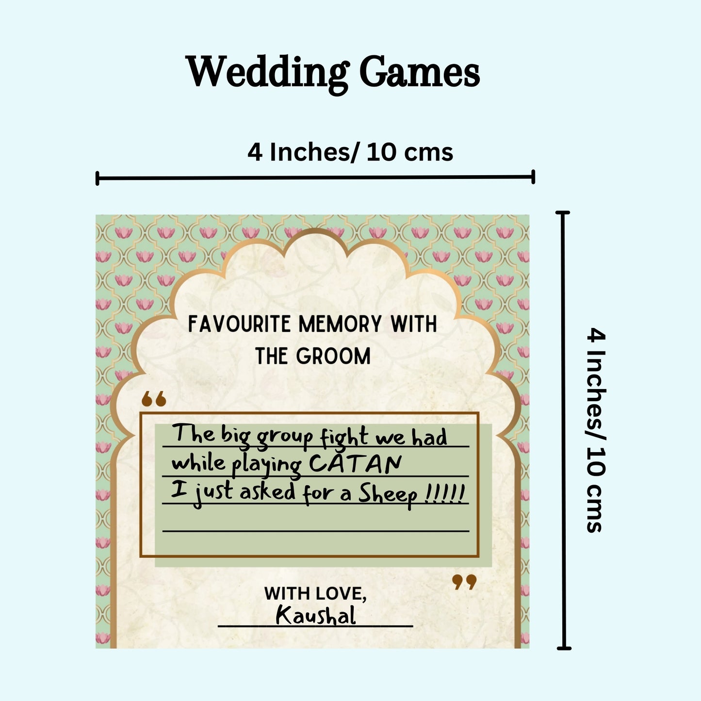 Favorite Memories with Groom - The Decor Cycle
