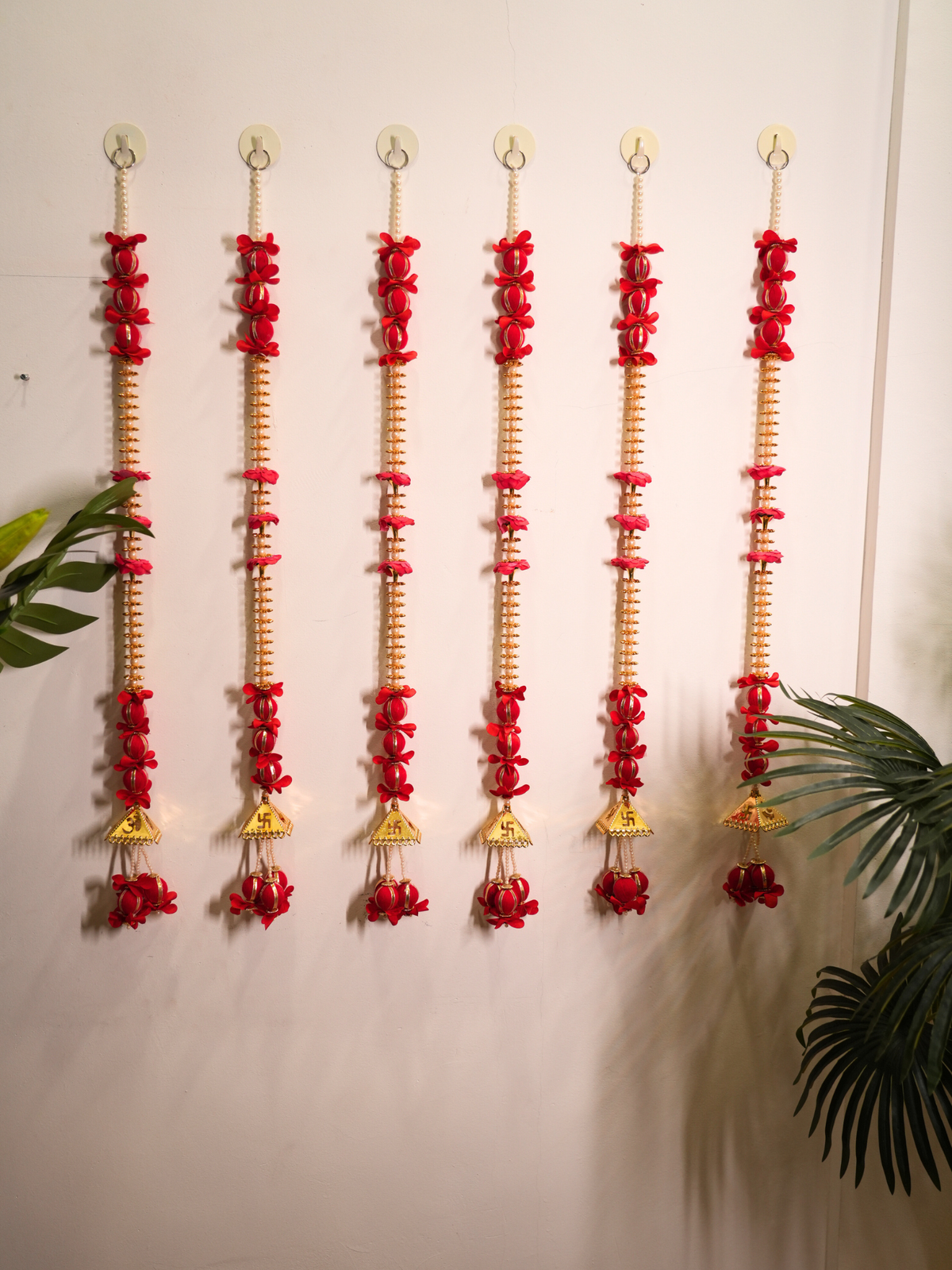 Red and Gold Bells Tassels
