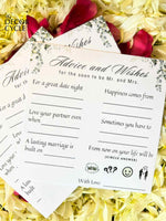 Advice and wishes for the couple to make your Wedding - The Decor Cycle