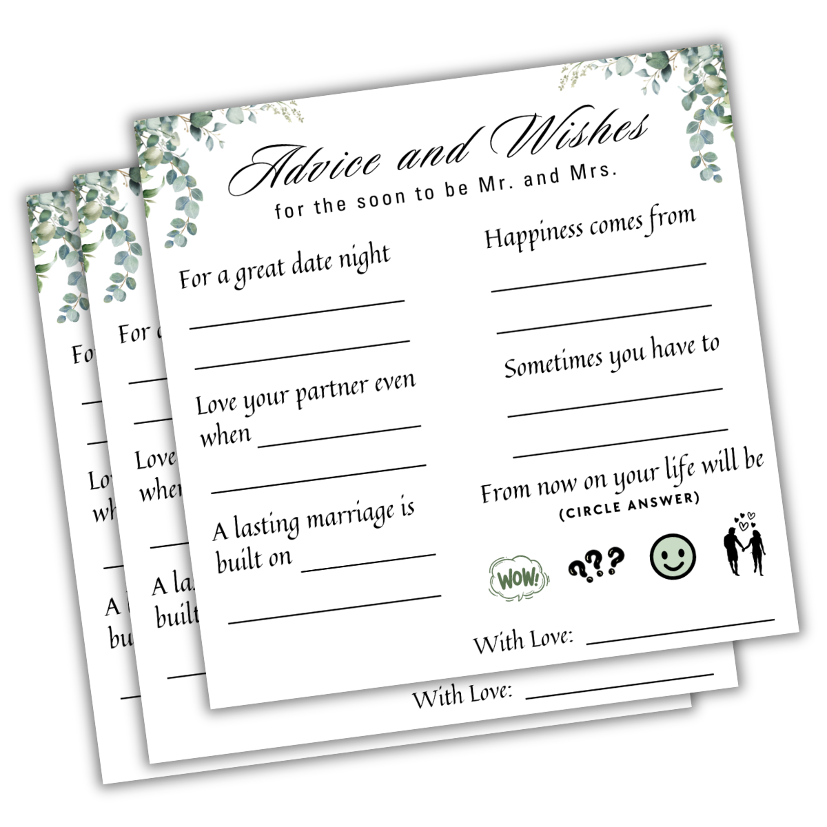 Advice and wishes for the couple to make your Wedding - The Decor Cycle