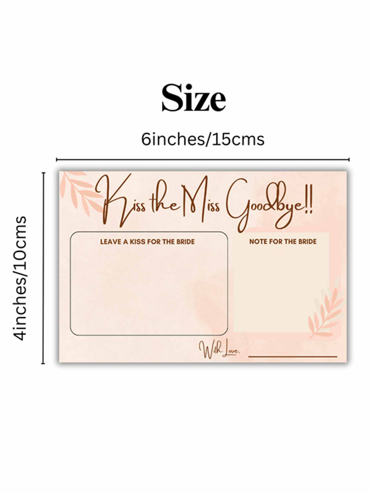 Kiss the Miss Goodbye Cards - The Decor Cycle