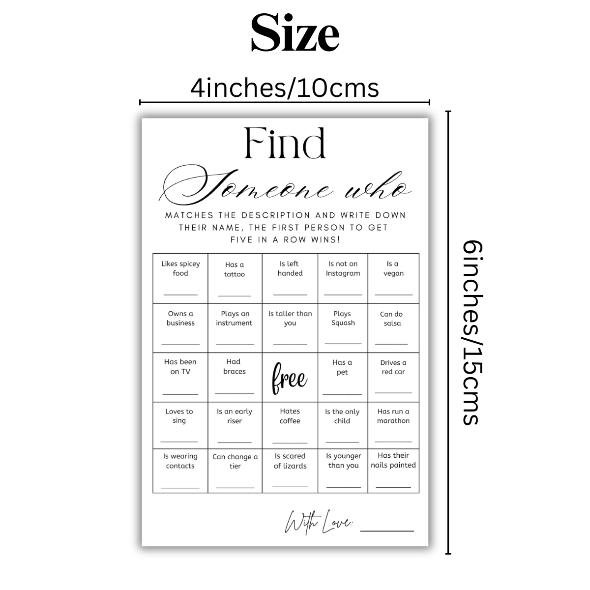 Find Someone Who Cards