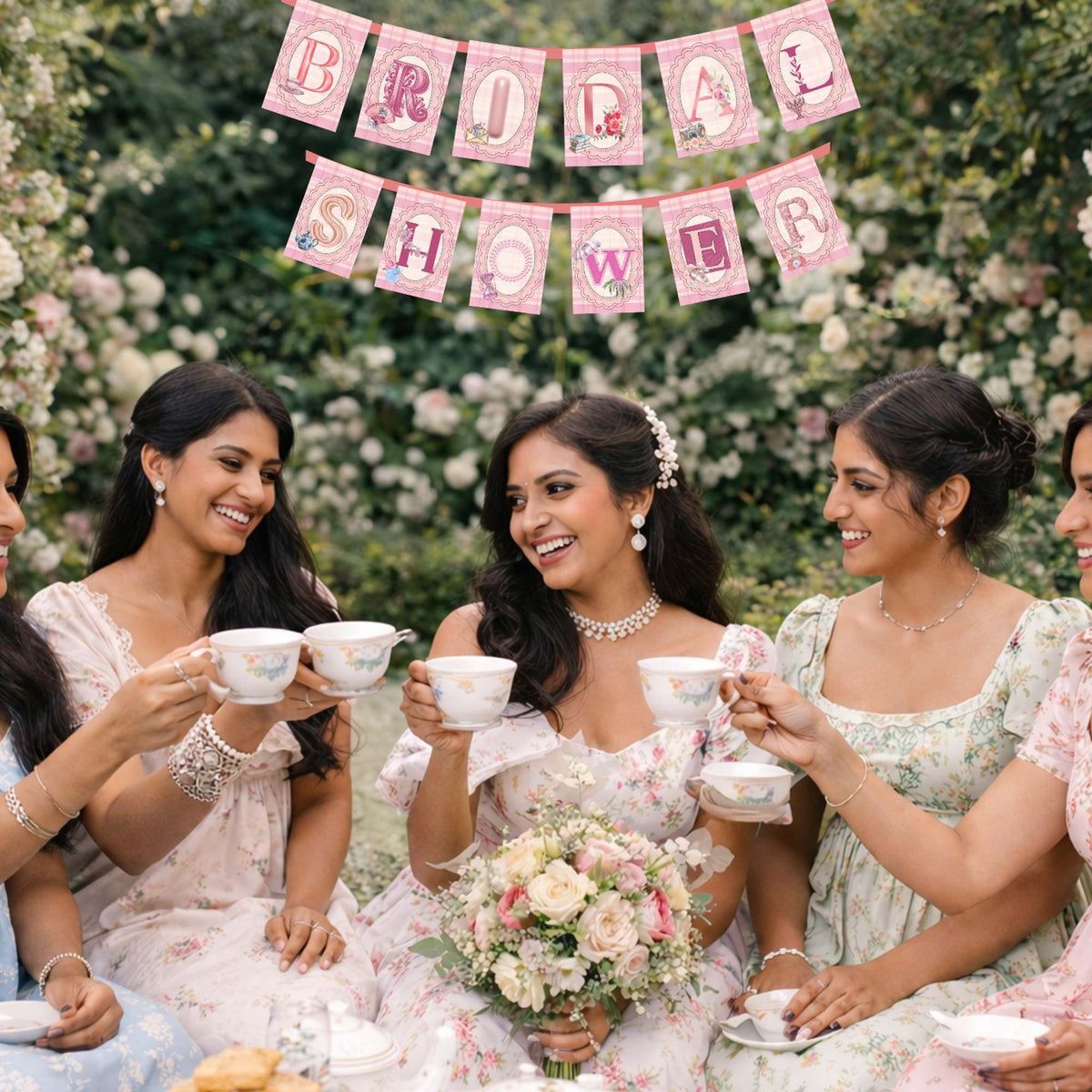 Premium Bridal Shower Banner (Vintage Theme)