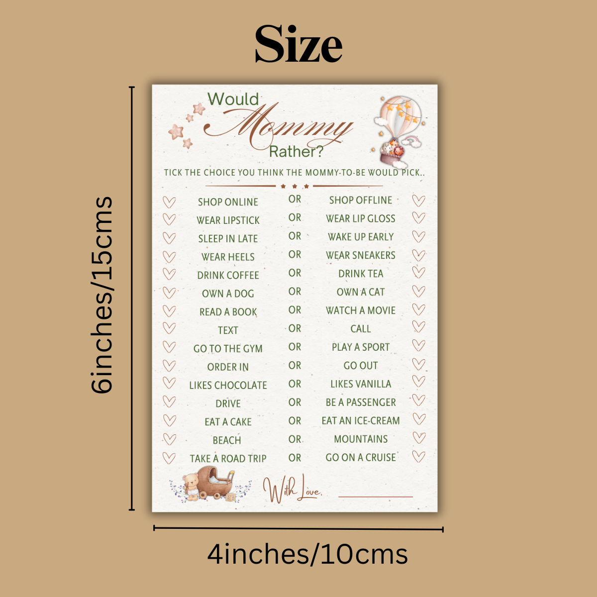 Would Mommy Rather- Boho Theme