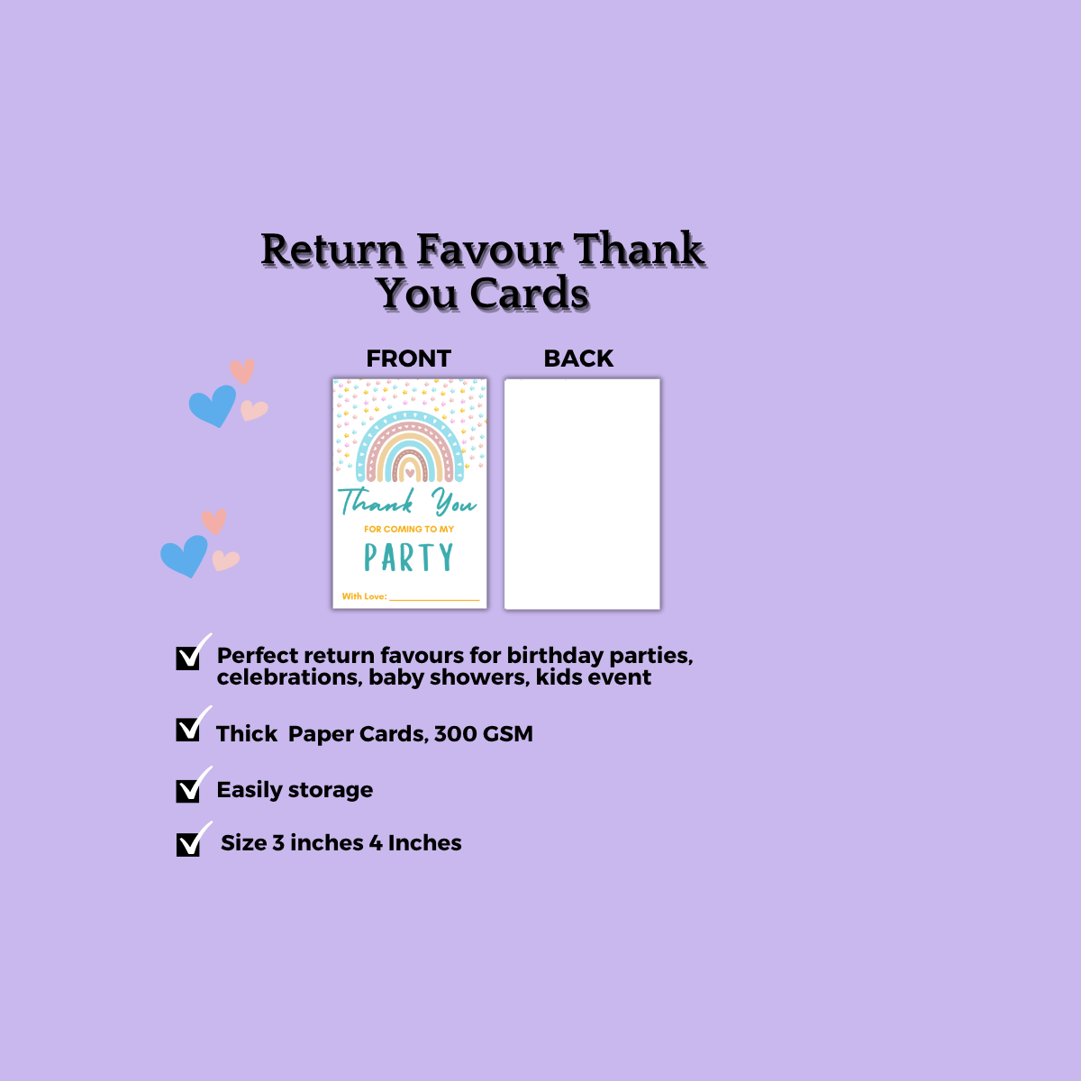 Thank You Cards for Birthday Celebration