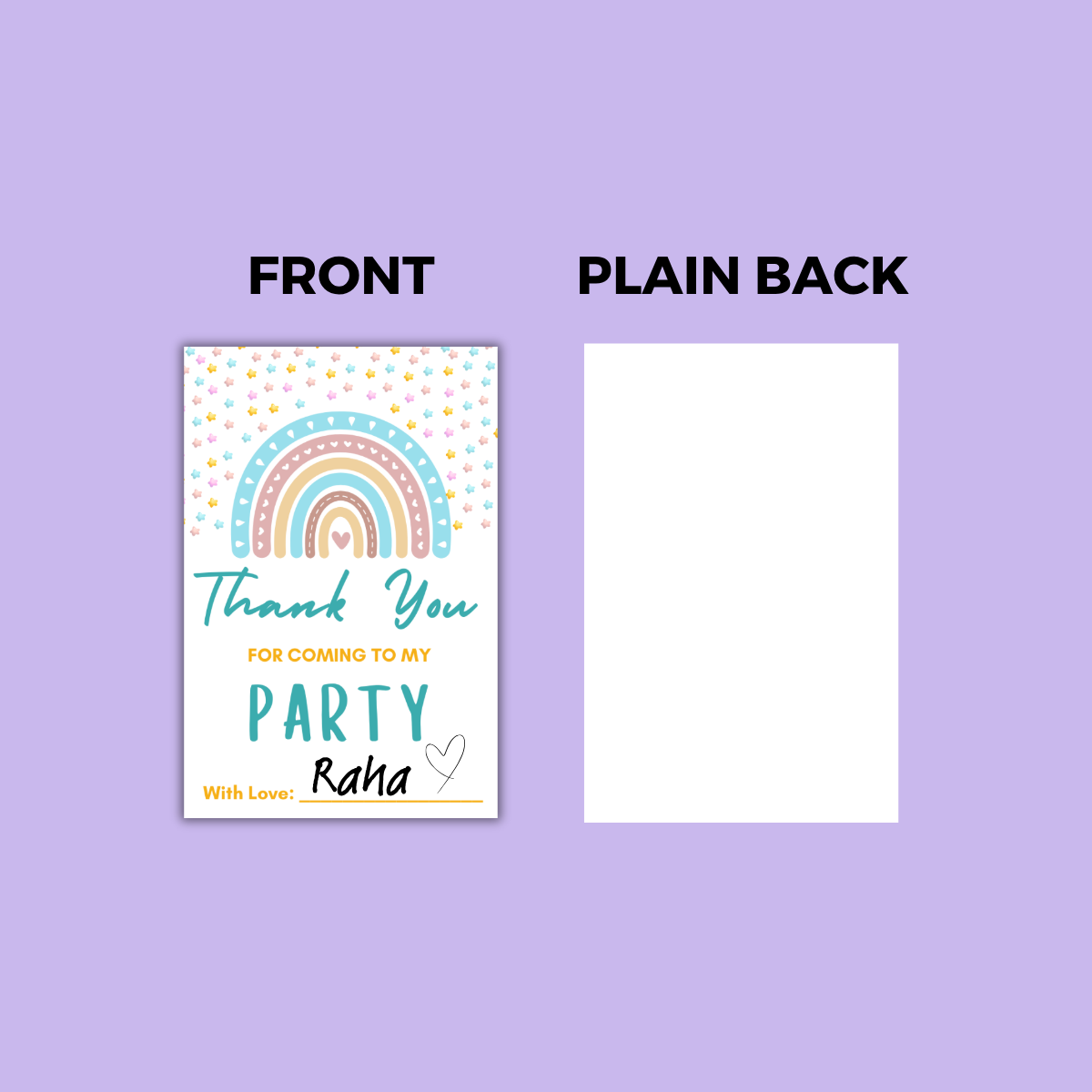 Thank You Cards for Birthday Celebration
