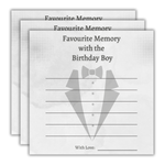 Favorite Memory with the Birthday Boy Cards