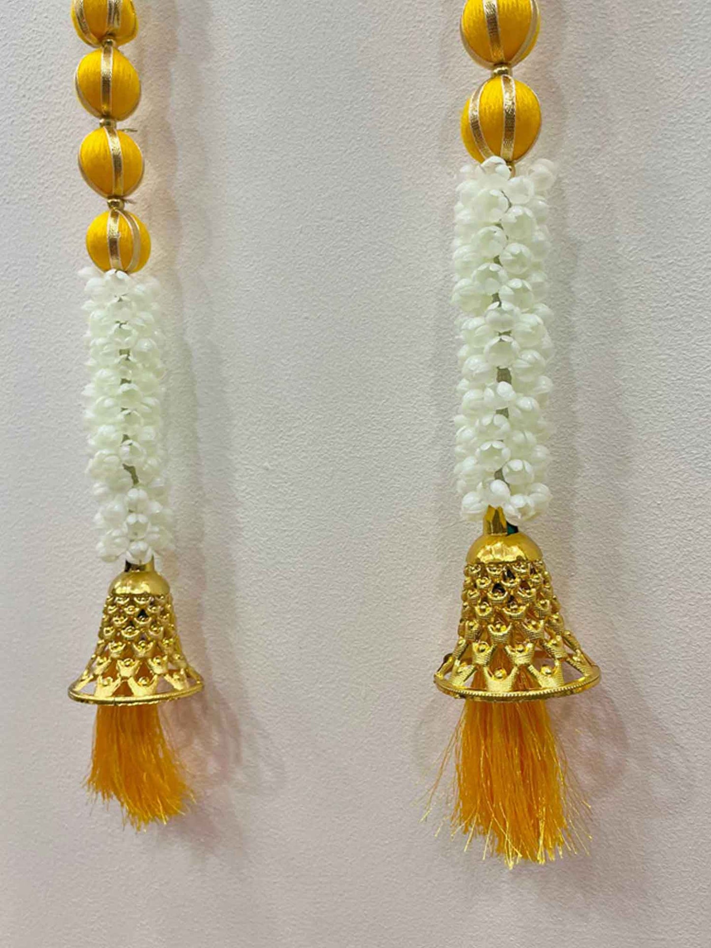 Long Yellow Bell and Tassels Garland - The Decor Cycle