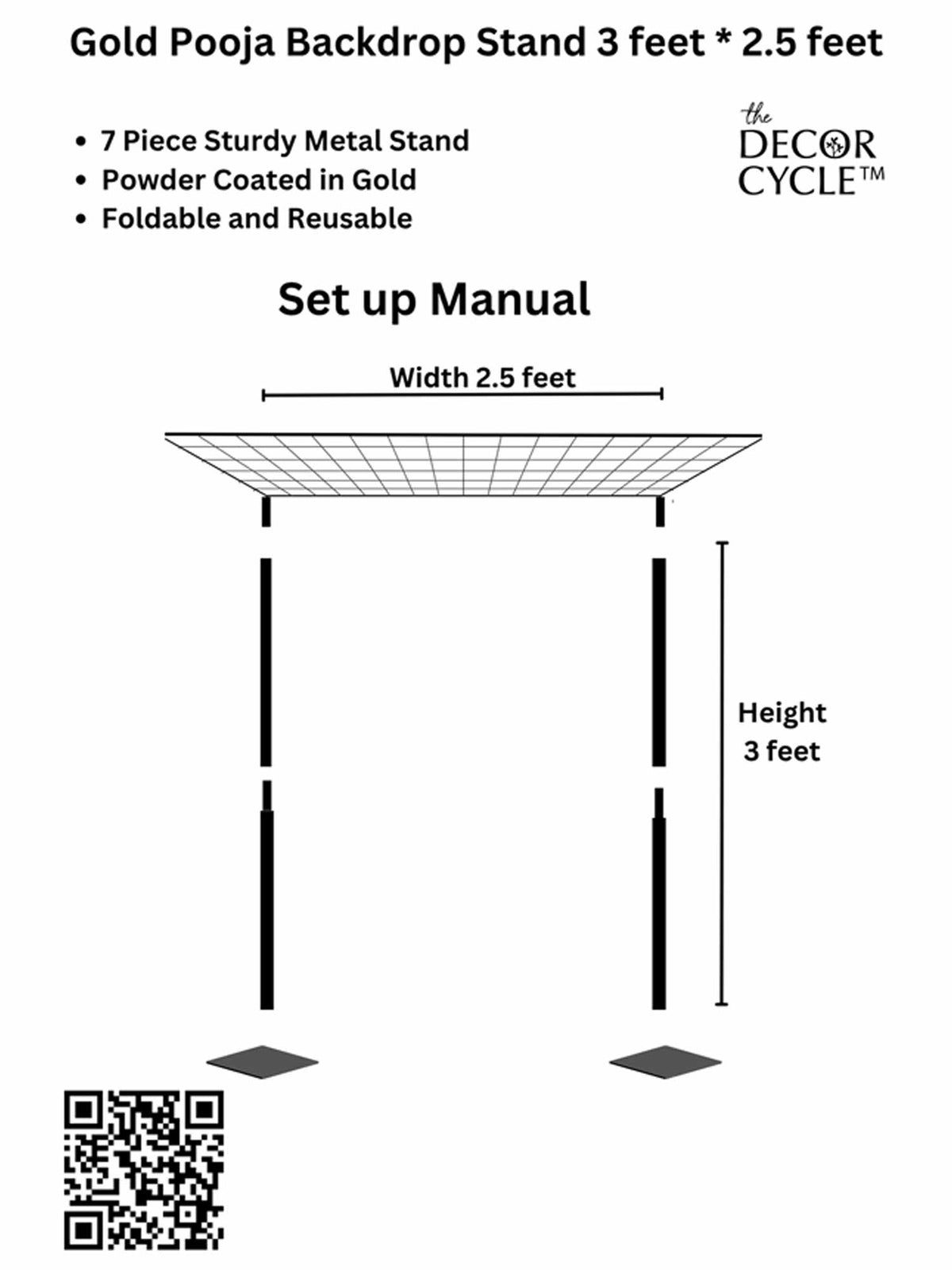 White Tassels Pooja Decor Set