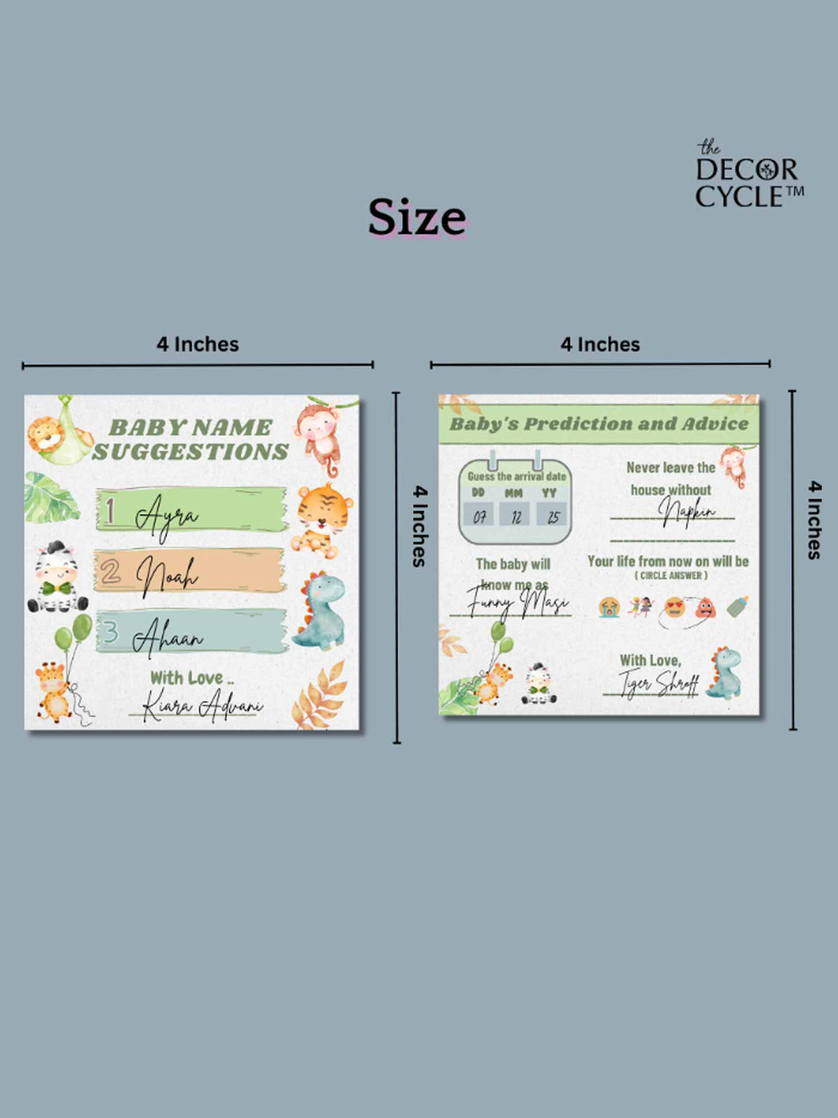 The Decor Cycle, 3 in 1 Games, Combo Offer, Baby Shower, Safari Theme - The Decor Cycle