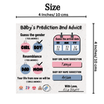 Baby Prediction, advice and Name Suggestion Cards