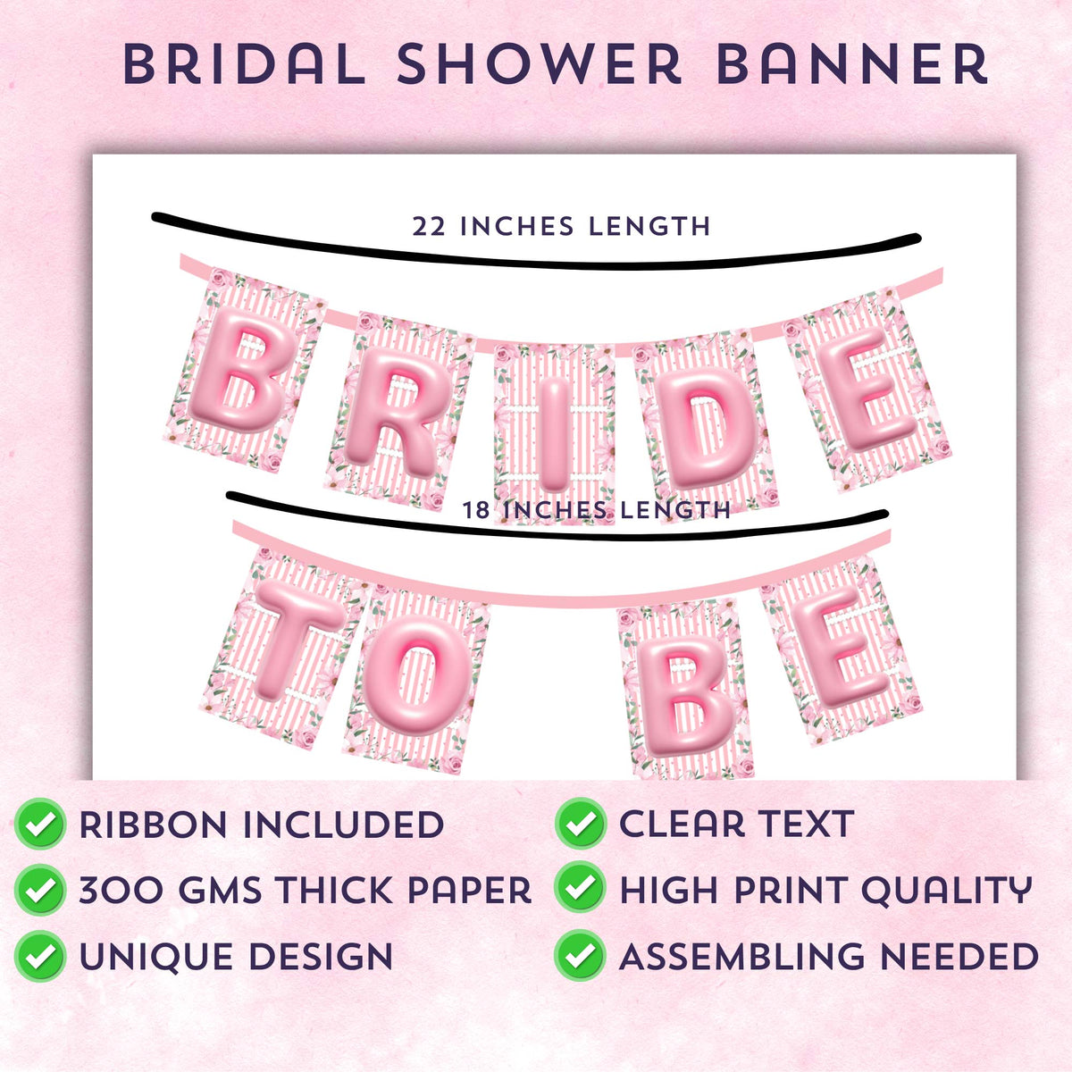 Premium Bride to Be Banner