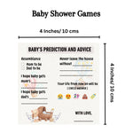 Baby Name Suggestion and Baby Advice And Prediction Cards, Teddy Bear Para Theme - The Decor Cycle