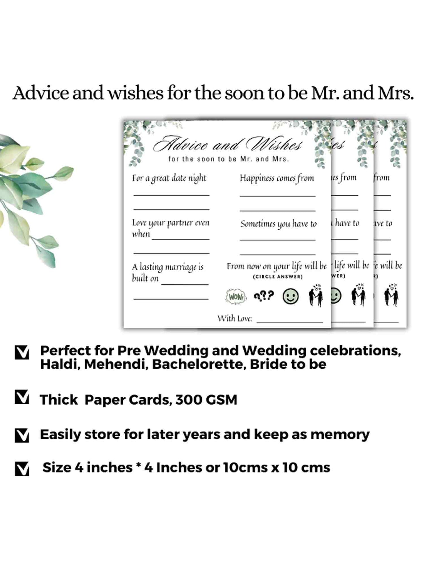 Advice and wishes for the couple to make your Wedding - The Decor Cycle