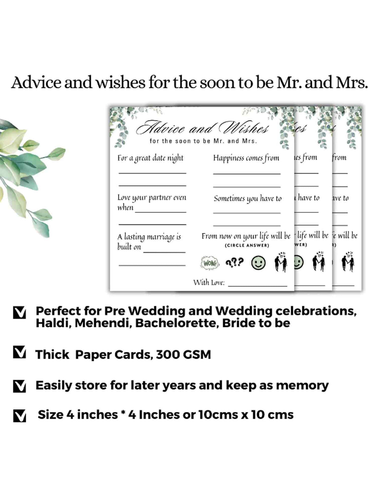 Advice and wishes for the couple to make your Wedding - The Decor Cycle