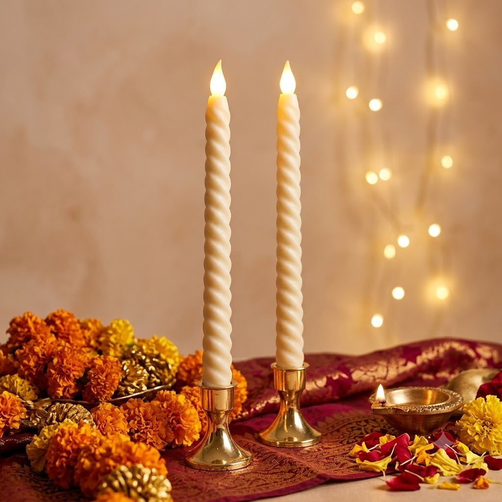 Spiral Tapered Candles