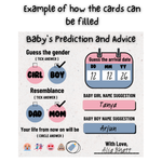 Baby Prediction, advice and Name Suggestion Cards