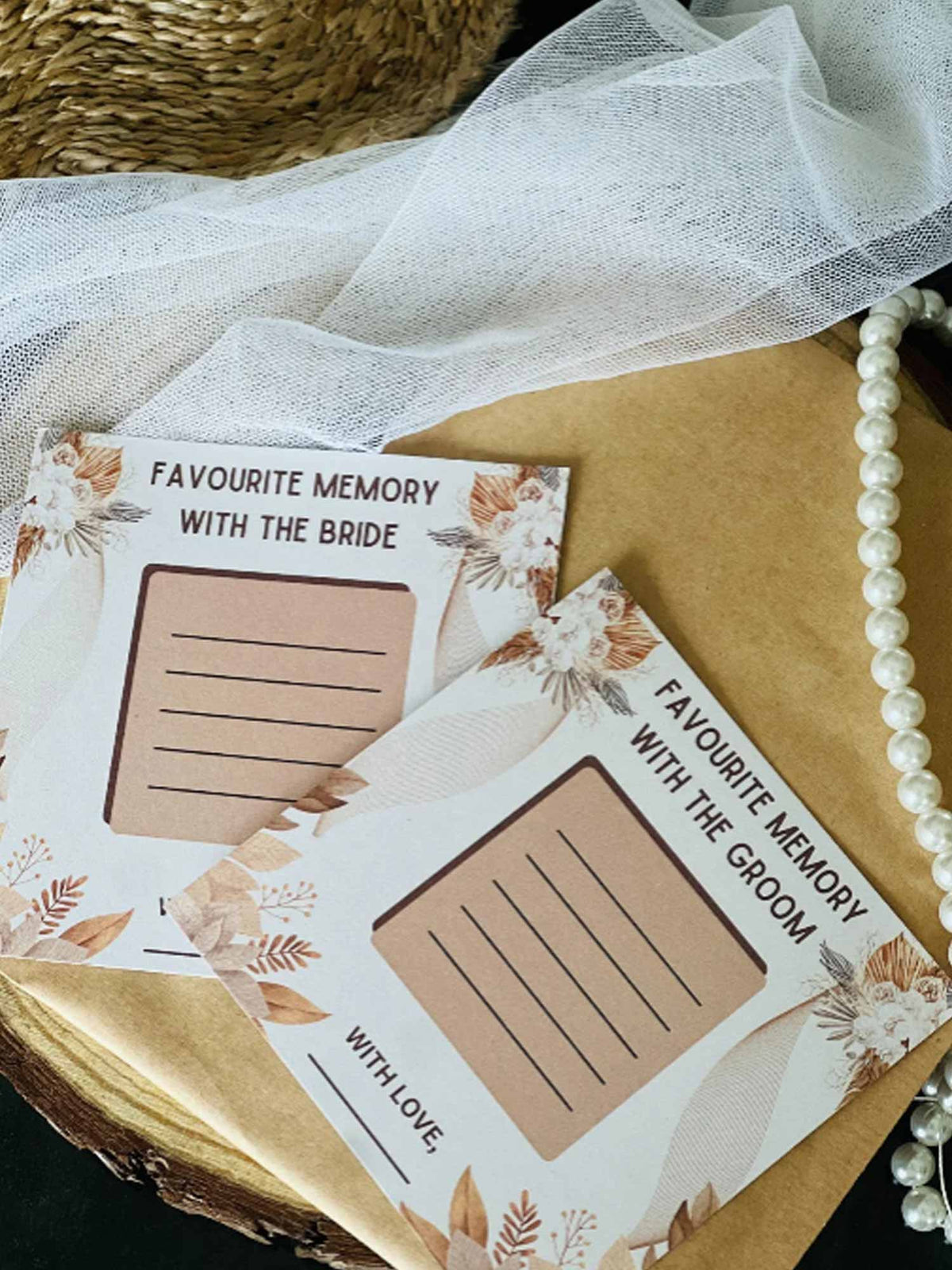 Favorite Memories with Bride and Groom, Boho Theme - The Decor Cycle