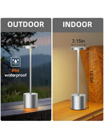Cordless LED Table Lamp – Rechargeable Touch Lamp with Dimming & 3 Colour Modes (2 Pack)