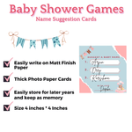 Baby Name Suggestions, Blue and Pink Theme - The Decor Cycle