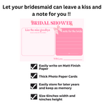 Kiss the Miss Goodbye Cards (Bow Theme) - The Decor Cycle