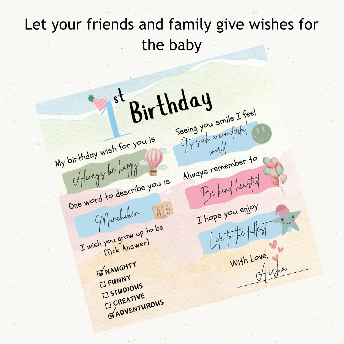 First Birthday Cards - The Decor Cycle