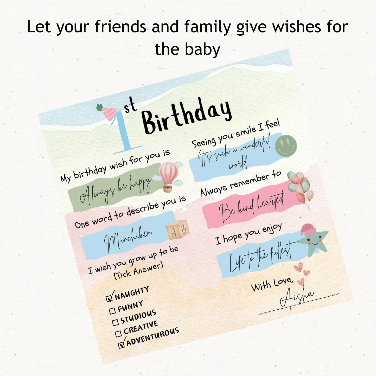 First Birthday Cards - The Decor Cycle