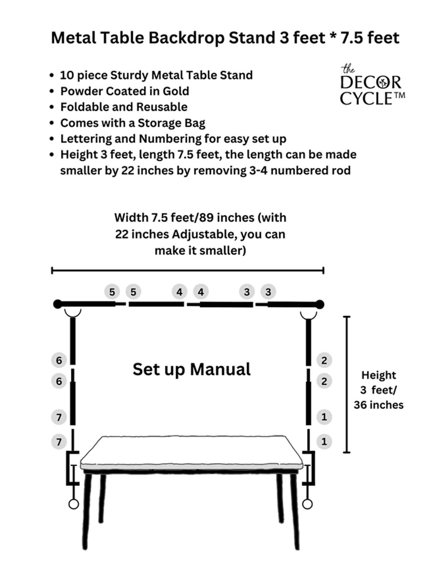 Table Stand (Gold)