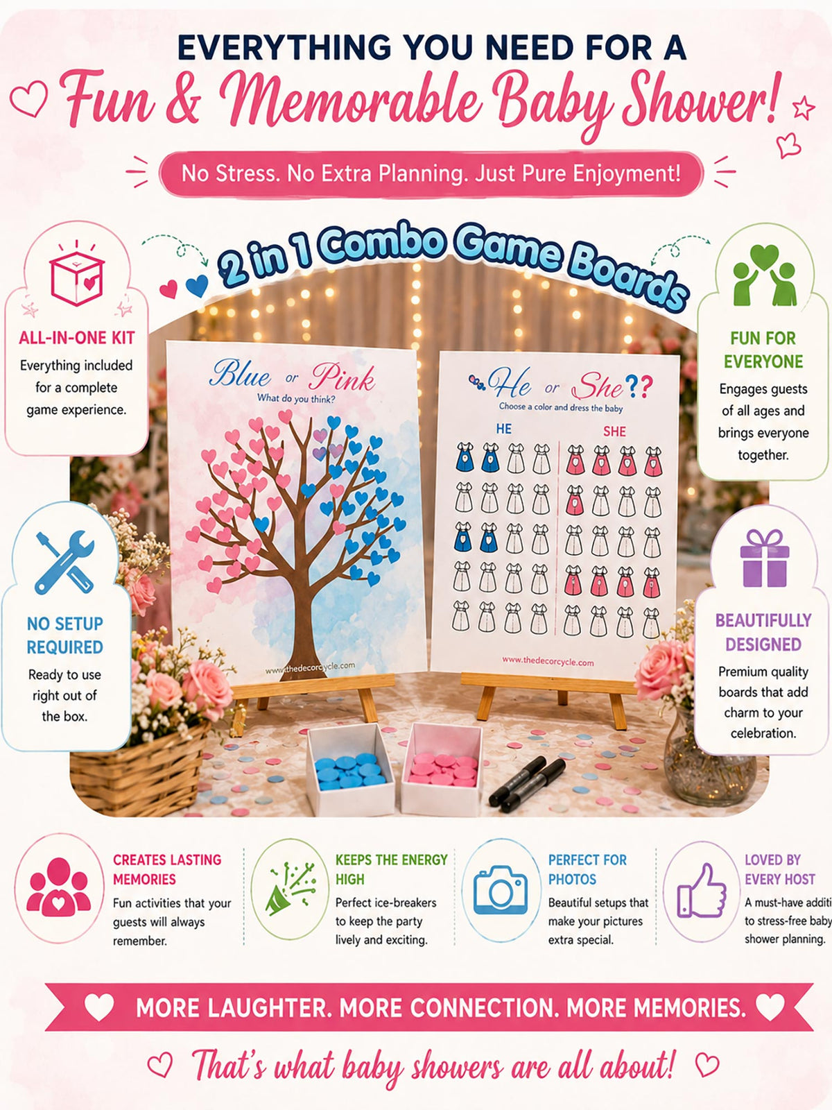 Girl or Boy Combo games of 2 (Create a He or She Station)