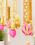 Golden Lotus and Pearl Lotus Tassels