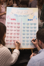 What will it be, Girl or Boy? Board (Hearts)
